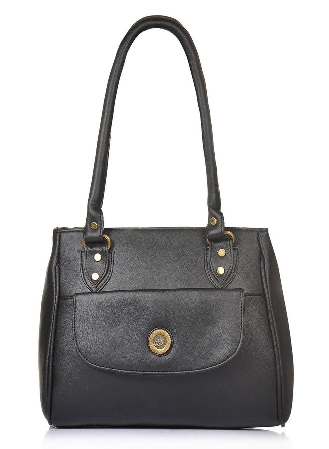 Fostelo Women's Jennie Satchel Tote Handbag for Women | Hobo Bag for Work | Ladies Purse | Stylish Shoulder Bag | Gift For Women | Black - Image 1